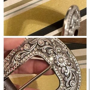 Justin cowboy rhinestone belt